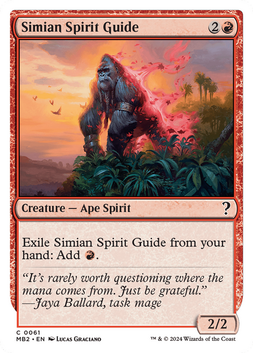 Simian Spirit Guide (White Border) (MB2-061) - Mystery Booster 2