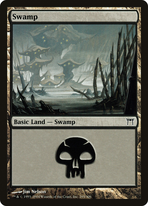 Swamp (295) (CHK-295) - Champions of Kamigawa