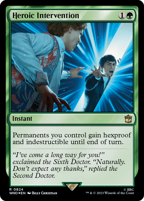 Heroic Intervention (Surge Foil) (WHO-824) - Doctor Who Foil