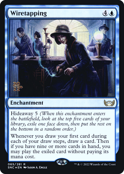 Wiretapping (PRE-065) - Streets of New Capenna Promos Foil