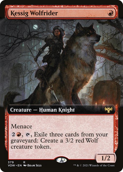 Kessig Wolfrider (VOW-379) - Innistrad: Crimson Vow: (Extended Art) Foil