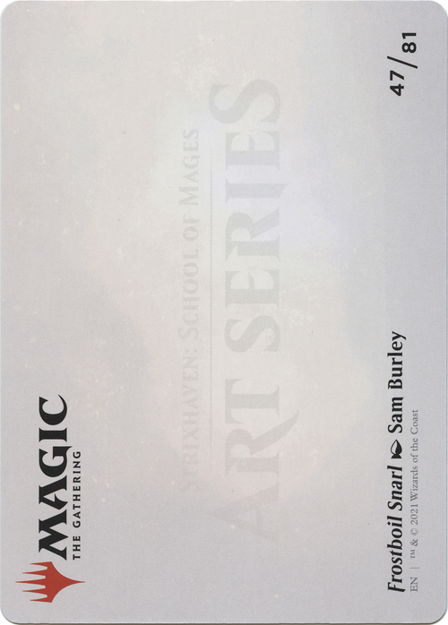Frostboil Snarl // Frostboil Snarl (ASTX-047) - Strixhaven Art Series (Borderless) Foil