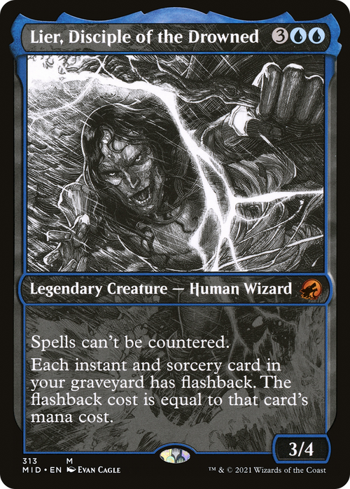 Lier, Disciple of the Drowned (Showcase) (MID-313) - Innistrad: Midnight Hunt: (Showcase)