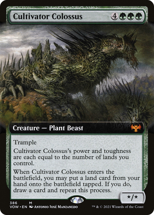 Cultivator Colossus (Extended Art) (VOW-386) - Innistrad: Crimson Vow: (Extended Art) Foil