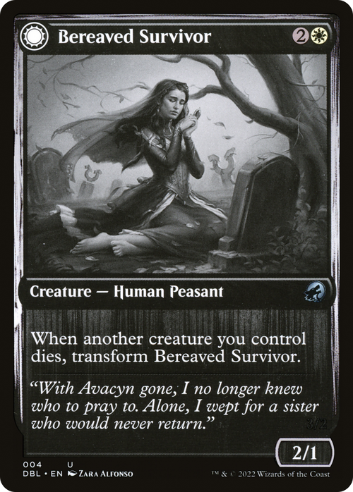 Bereaved Survivor (DBL-004) - Innistrad: Double Feature: (Double Faced Transform) Foil