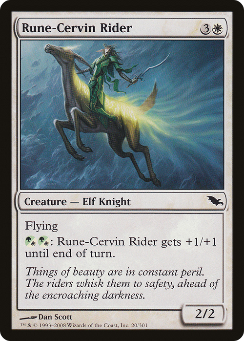 Rune-Cervin Rider (SHM-020) - Shadowmoor