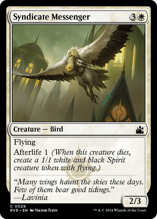 Syndicate Messenger (RVR-029) - Ravnica Remastered Foil