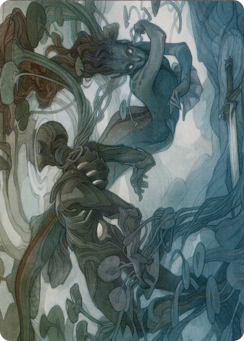 Emry, Lurker of the Loch // Emry, Lurker of the Loch (AMOM-069) - March of the Machine Art Series (Borderless) Foil