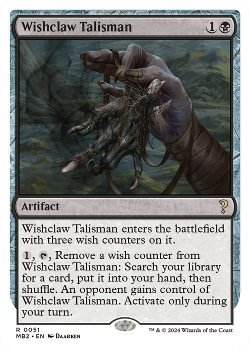 Wishclaw Talisman (White Border) (MB2-051) - Mystery Booster 2