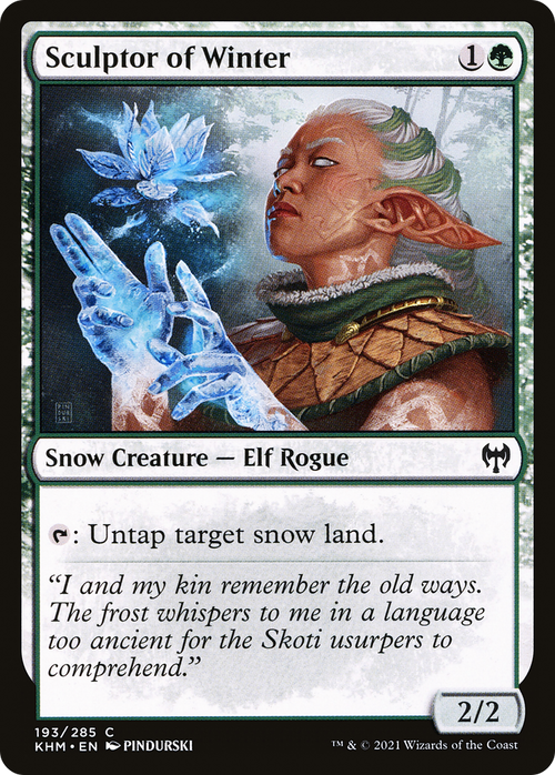 Sculptor of Winter (KHM-193) - Kaldheim: (snow) Foil