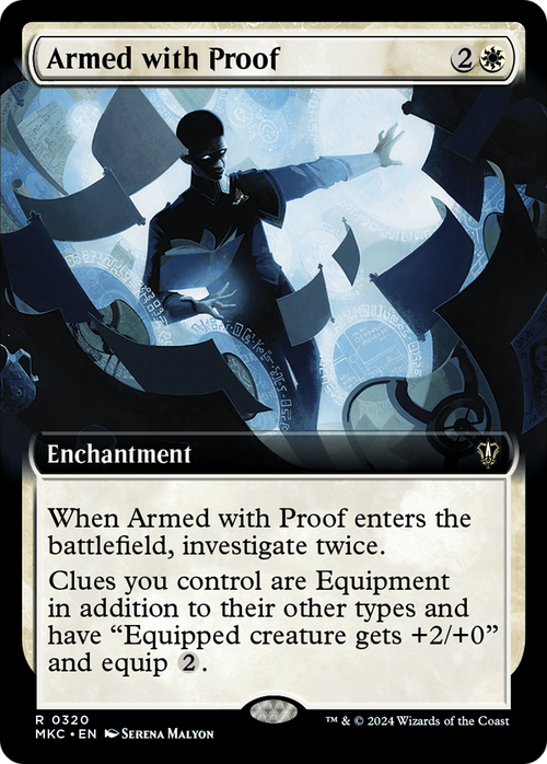Armed with Proof (Extended Art) (MKC-320) - Murders at Karlov Manor Commander: (Extended Art)