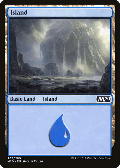 Island (267) (M20-267) - Core Set 2020 Foil