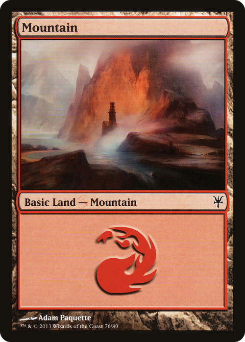 Mountain (76) (DDK-076) - Duel Decks: Sorin vs. Tibalt
