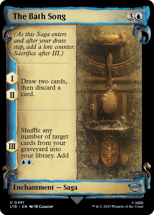 The Bath Song (Showcase Scrolls) (LTR-491) - The Lord of the Rings: Tales of Middle-earth: (Showcase)