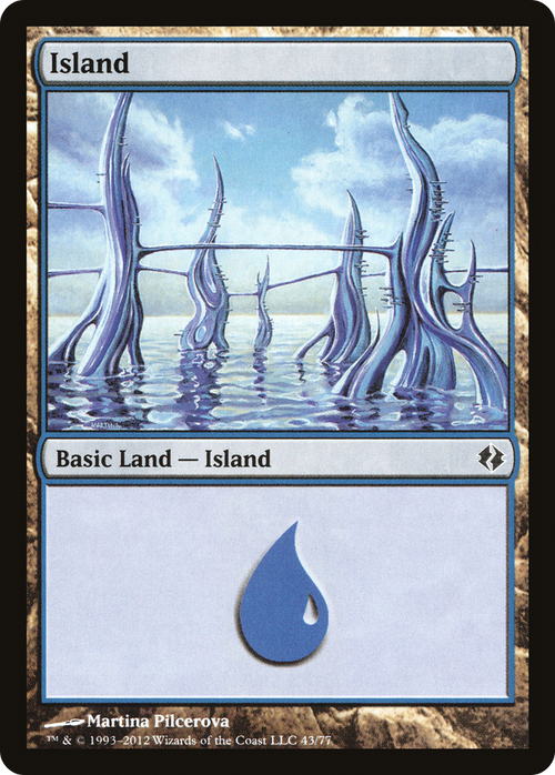 Island (43) (DDI-043) - Duel Decks: Venser vs. Koth