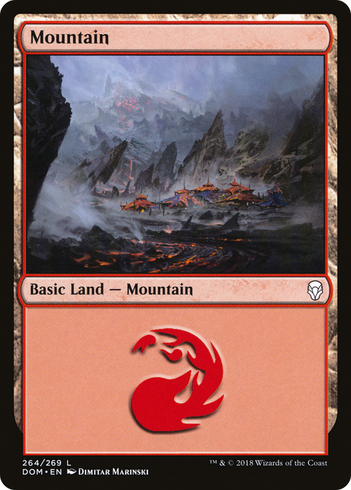 Mountain (264) (DOM-264) - Dominaria Foil