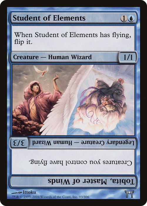 Student of Elements // Tobita, Master of Winds (CHK-093) - Champions of Kamigawa