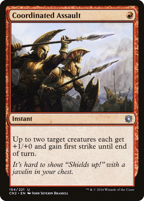 Coordinated Assault (CN2-154) - Conspiracy: Take the Crown Foil