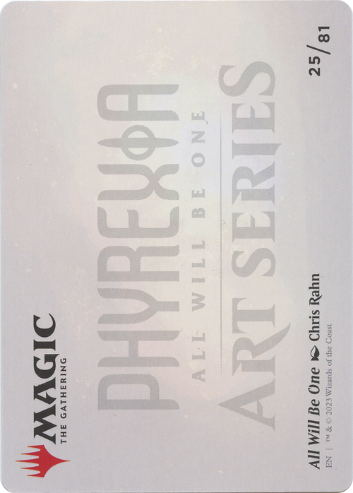 All Will Be One // All Will Be One (AONE-025) - Phyrexia: All Will Be One Art Series (Borderless) Foil