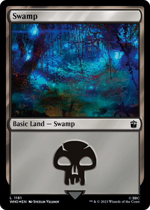 Swamp (1161) (Surge Foil) (WHO-1161) - Doctor Who Foil
