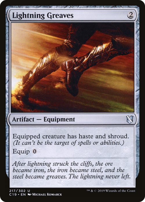 Lightning Greaves (C19-217) - Commander 2019