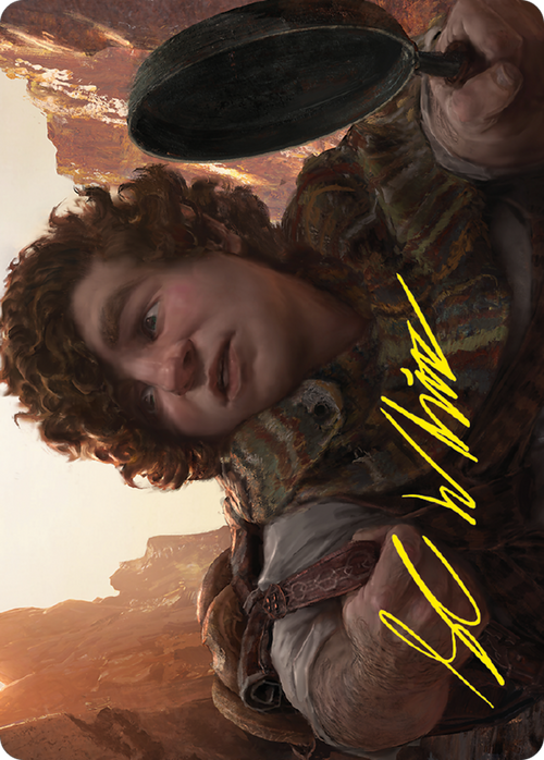 Sam, Loyal Attendant // Sam, Loyal Attendant (ALTR-058) - Tales of Middle-earth Art Series (Borderless) Foil
