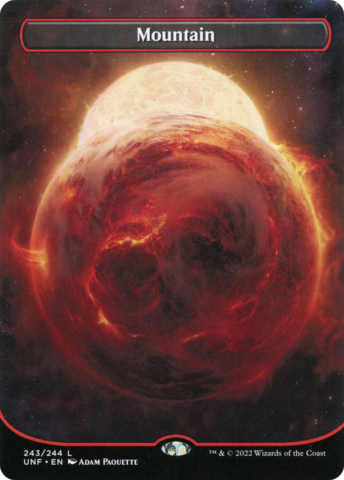 Mountain (243) (Borderless) (UNF-243) - Unfinity Foil