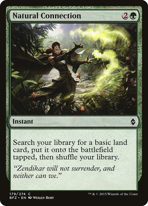Natural Connection (BFZ-179) - Battle for Zendikar