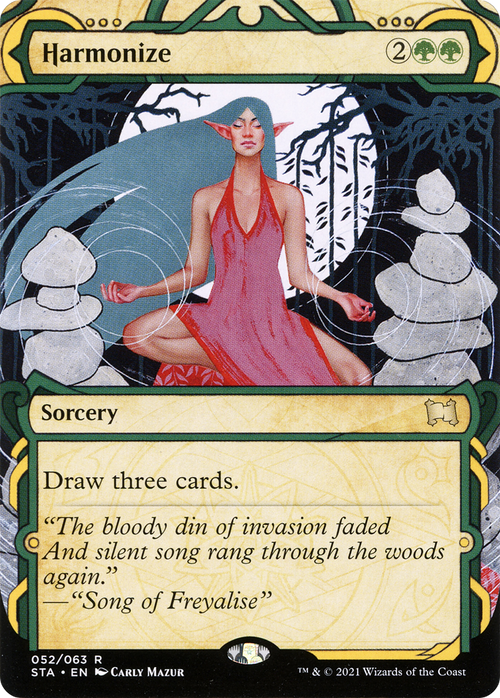 Harmonize (STA-052) - Strixhaven Mystical Archive: (Showcase) (Borderless)