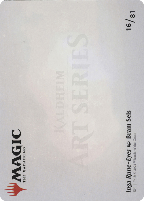 Inga Rune-Eyes // Inga Rune-Eyes (ASKHM-016) - Art Series: Kaldheim (Borderless)
