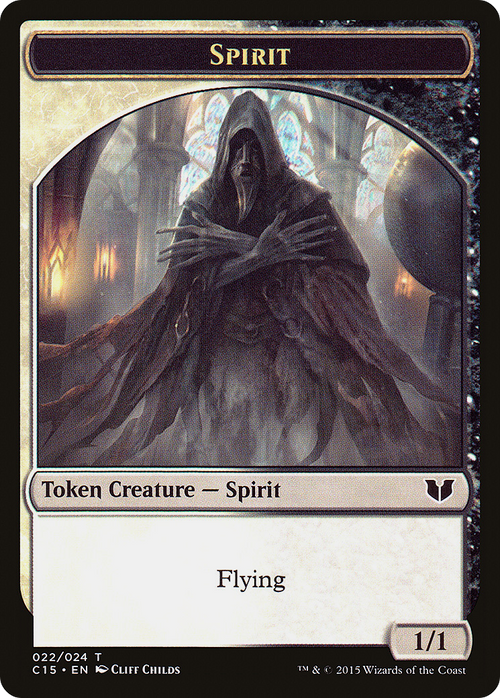 Spirit (022) // Angel Double-Sided Token (C15-022) - Commander 2015 Tokens