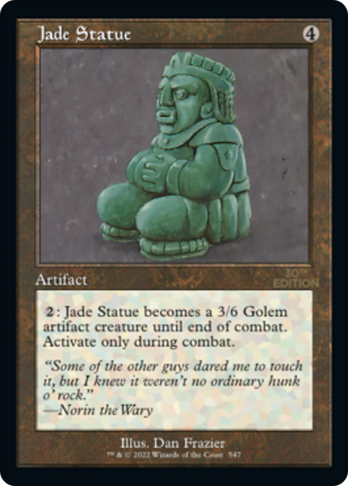 Jade Statue (Retro Frame) (30A-547) - 30th Anniversary Edition