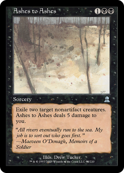 Ashes to Ashes (ME3-058) - Masters Edition III Foil