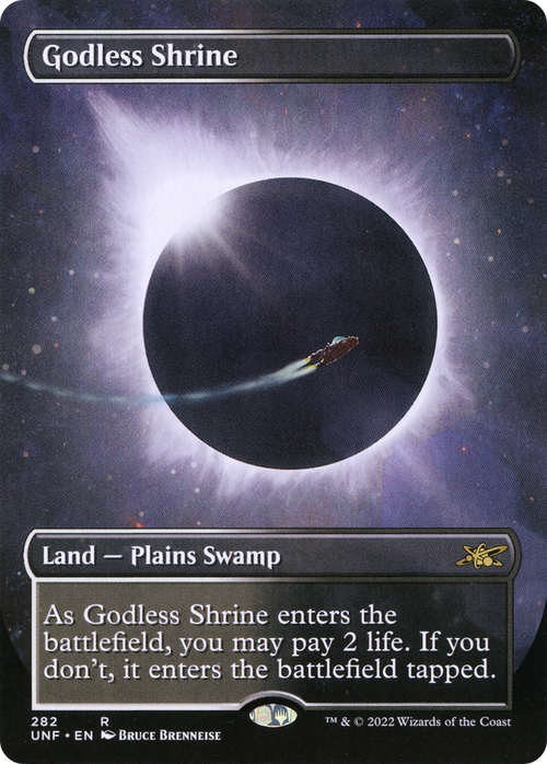 Godless Shrine (Borderless) (UNF-282) - Unfinity