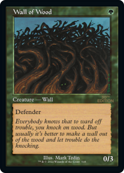Wall of Wood (Retro Frame) (30A-518) - 30th Anniversary Edition