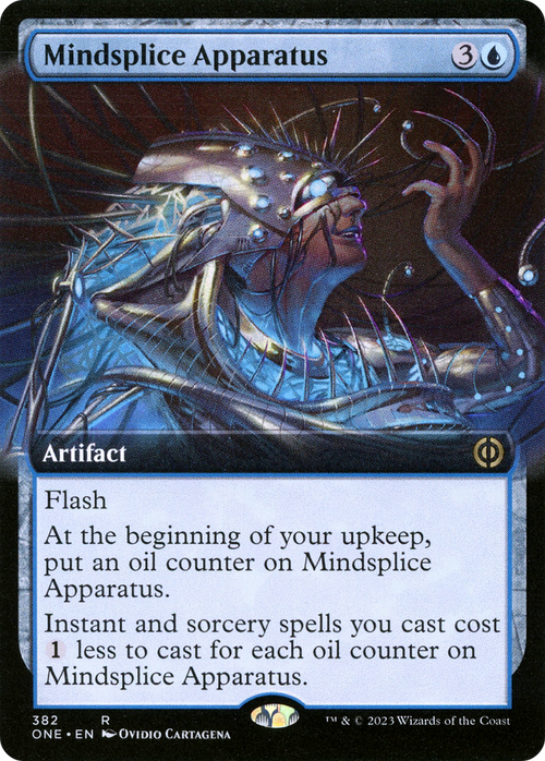 Mindsplice Apparatus (Extended Art) (ONE-382) - Phyrexia: All Will Be One: (Extended Art) Foil