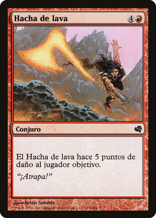 Lava Axe (Spanish) - "Hacha de lava" (PS11-115) - Salvat 2011