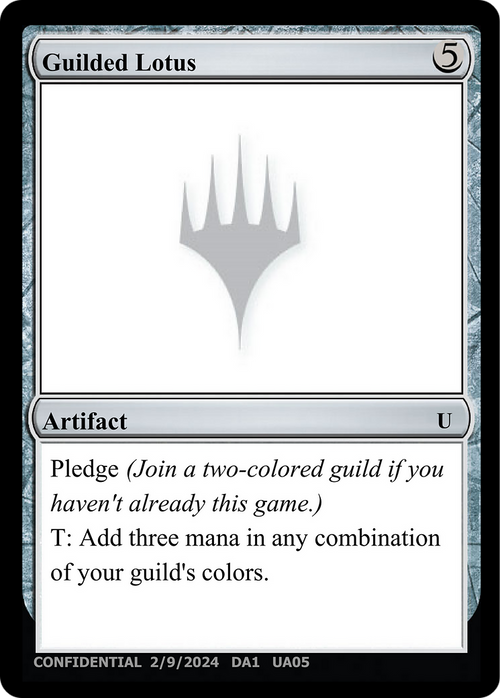 Guilded Lotus (UNK-UA05B) - Unknown Event