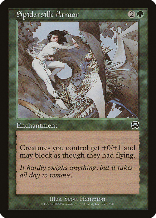 Spidersilk Armor (MMQ-273) - Mercadian Masques Foil