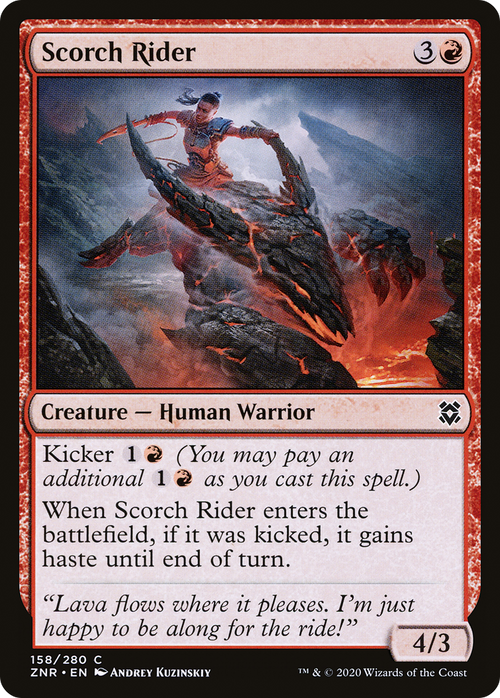 Scorch Rider (ZNR-158) - Zendikar Rising