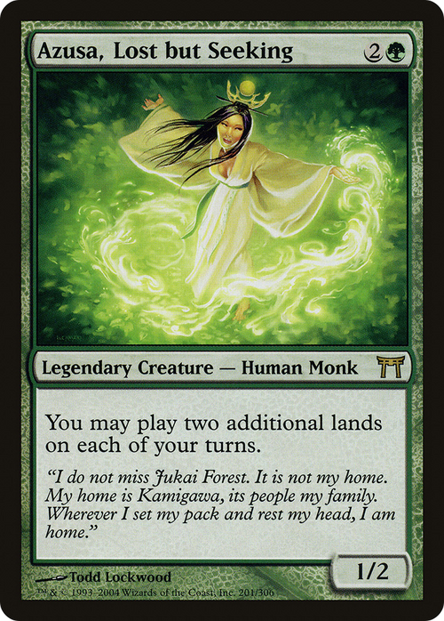 Azusa, Lost but Seeking (CHK-201) - Champions of Kamigawa