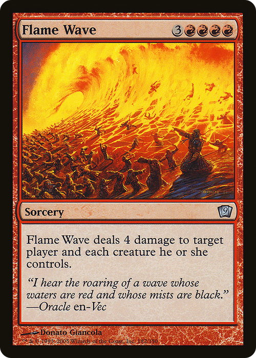Flame Wave (9ED-182) - 9th Edition Foil
