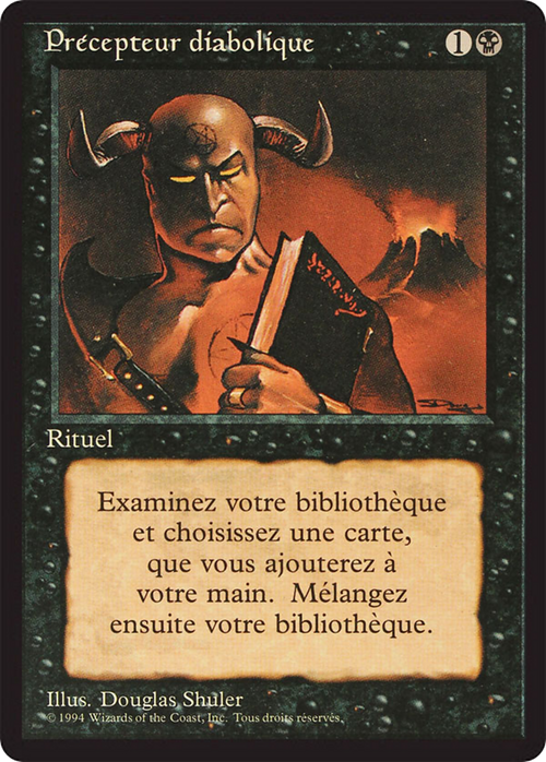 Demonic Tutor (FBB-) - Foreign Black Border
