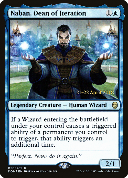 Naban, Dean of Iteration (PRE-58S) - Dominaria Promos Foil