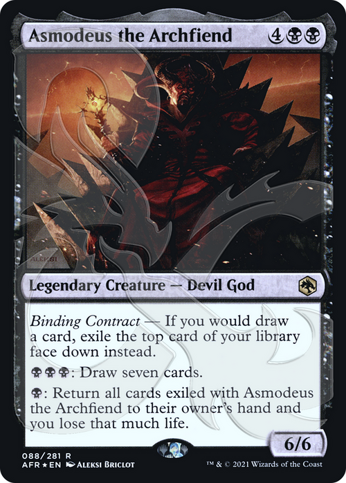 Asmodeus the Archfiend (AFR&-88A) - Adventures in the Forgotten Realms Promos Foil