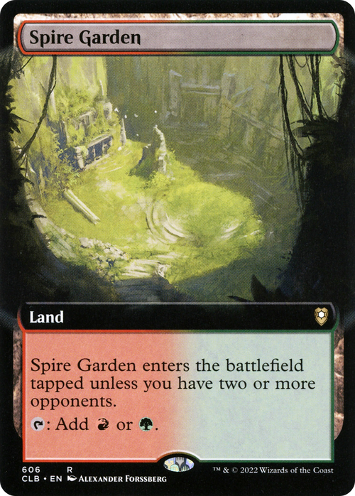 Spire Garden (Extended Art) (CLB-606) - Commander Legends: Battle for Baldur's Gate: (Extended Art)