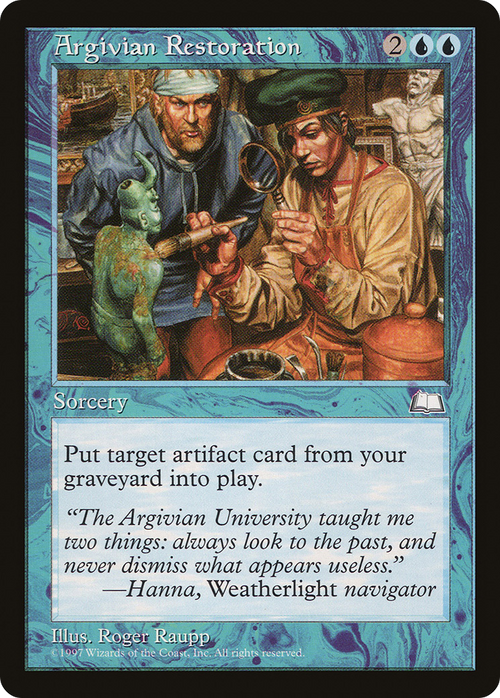 Argivian Restoration (WTH-) - Weatherlight