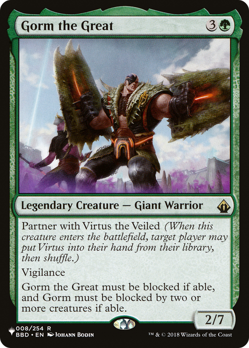 Gorm the Great (LIST-BBD-8) - The List