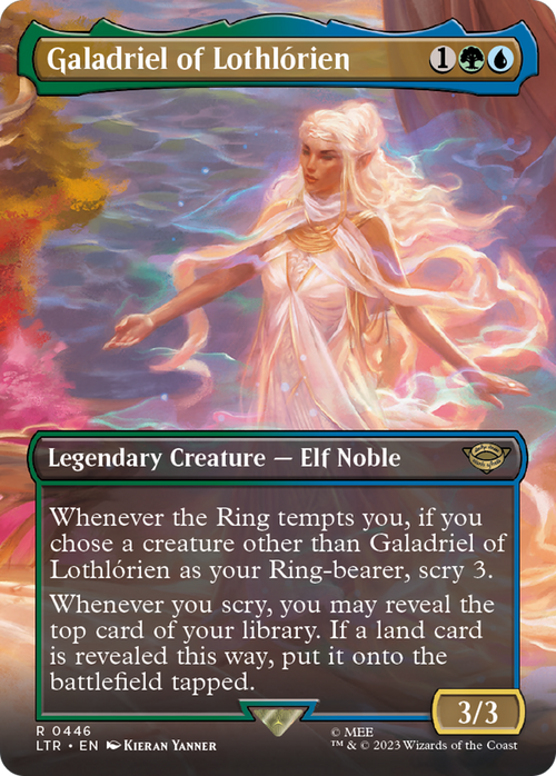 Galadriel of Lothlorien (Borderless) (LTR-446) - The Lord of the Rings: Tales of Middle-earth Foil