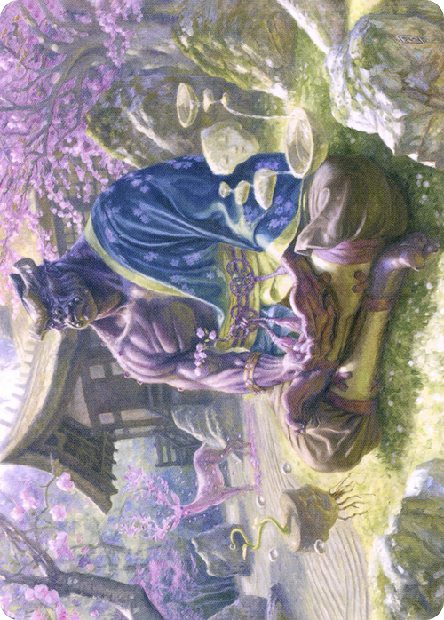 Kosei, Penitent Warlord // Kosei, Penitent Warlord (ANEO-008) - Neon Dynasty Art Series (Borderless)